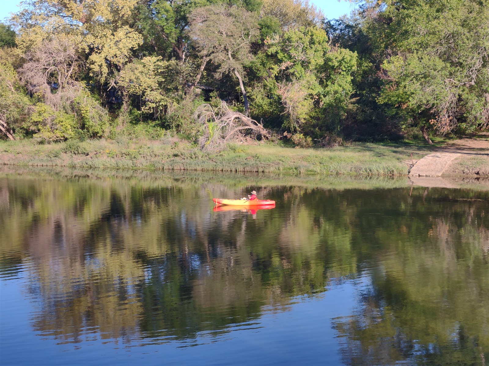 Evening view over the Brazos River
