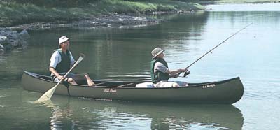 Olive canoe available through Dick's Canoe and Kayak